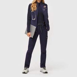 FIGS Navy YOLA skinny scrub pants